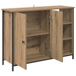 vidaXL Buffet Chêne artisanal 100 x 33 x 75 cm Bois d'ingénierie