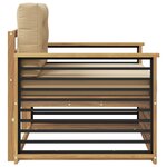vidaXL Canapé d’extérieur Polyester Blanc et beige