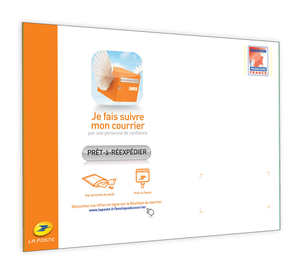 Enveloppe de réexpédition grand format La Poste