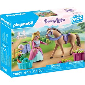 PLAYMOBIL 71801 - Princess Magic Princesse cavalière  cheval et matériel équestre