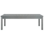 vidaXL Table basse 100x50x33 cm Gris Bois d'acacia solide