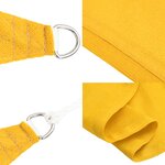 vidaXL Voile d'ombrage 160 g/m² Jaune 2 5x5 m PEHD