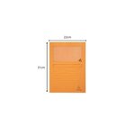 Paquet De 100 Chemises À Fenetre Forever - 22x31cm - Orange - X 4 - Exacompta