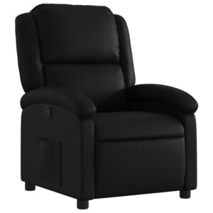 vidaXL Fauteuil inclinable noir similicuir