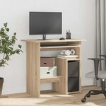vidaXL Bureau Chêne sonoma 80x45x74 cm Bois d’ingénierie