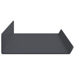 vidaXL Étagère flottante 2 Pièces Anthracite 60 x 8 5 x 2 5 cm Acier