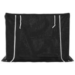 vidaXL Portant de bois de chauffage et housse de pluie acier galvanisé