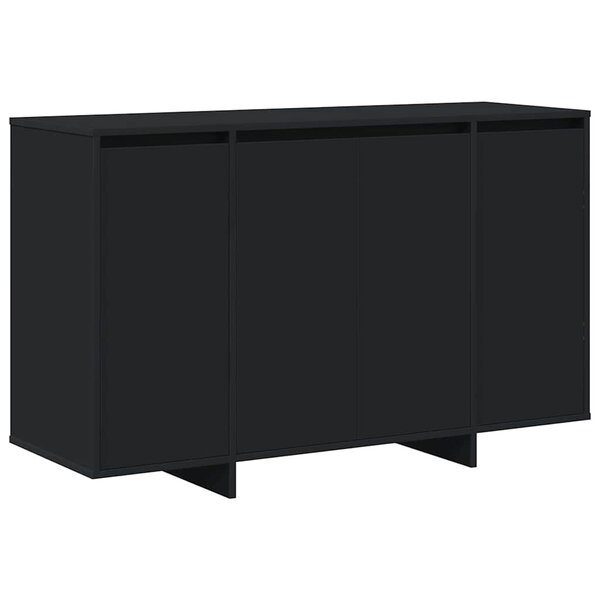 vidaXL Buffet Noir 120 x 41 x 75 cm Bois d'ingénierie