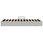 vidaXL Cadre de lit ottoman Gris clair 90 x 190 cm Velours