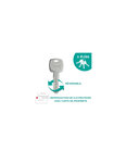 THIRARD - Verrou à bouton Transit 2 pour porte d'entrée  cylindre 40mm  4 clés  époxy blanc