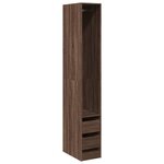 vidaXL Garde-robe chêne marron 30x50x200 cm bois d'ingénierie