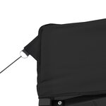 vidaXL Tente de réception pliable escamotable 4 parois latérales noir