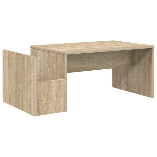 vidaXL Table basse Chêne Sonoma 90 x 45 x 35 cm Bois d'ingénierie