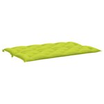 vidaXL Coussin de banc de jardin vert vif 150x(50+50)x7cm tissu oxford
