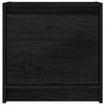 Vidaxl table de chevet noir 40x30 5x40 cm bois de pin massif