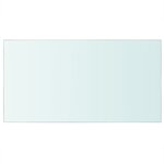 vidaXL Panneau pour étagère Verre transparent 40 x 25 cm