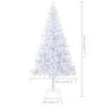 vidaXL Arbre de Noël artificiel pré-éclairé/boules 210 cm 910 branches