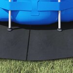 vidaXL Tapis de piscine Noir Ø 244 cm Tissu non tissé