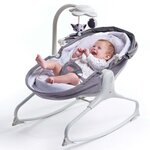 Tiny love transat pour bébé 3 en 1 cozy rocker napper gris