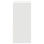 vidaXL Table de chevet 2 pc Blanc 25 5 x 22 x 49 5 cm