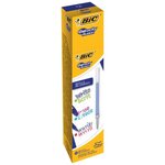 BIC Gel-ocity Illusion Recharges Stylo Gel Effaçable Pointe Moyenne (0,7 mm) - Bleu, Boîte de 12
