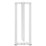 vidaXL Pieds de table console en T  2 pièces  blanc  38 x 25 x (72-73) cm  acier