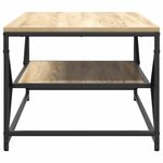 vidaXL Table Basse avec Étagère Chêne Sonoma 90x50x40 cm Bois d'ingénierie