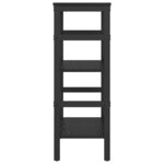 vidaXL Étagère Chêne noir 60 x 29 5 x 81 cm Bois d'ingénierie