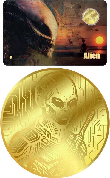 Monnaie ALIEN 1/200 Oz Or 30$ Liberia 2026 (PRÉCOMMANDE)