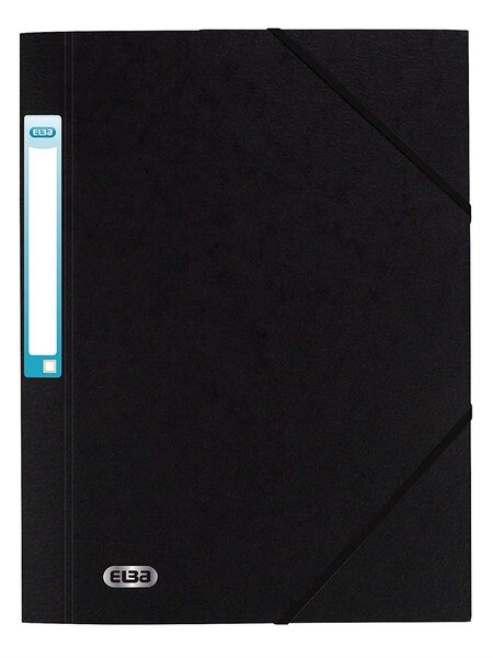 Chemise à élastique EUROFOLIO 'Prestige'  A4  noir ELBA