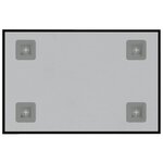 vidaXL Tableau noir magnétique mural Noir 40x30 cm Verre trempé
