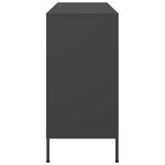 vidaXL Buffet noir 100 5x39x79 cm acier