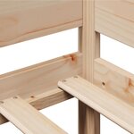 vidaXL Lit de jour avec tiroirs sans matelas 90x190 cm bois massif