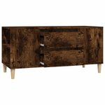 vidaXL Meuble TV Chêne fumé 102x44 5x50 cm Bois d'ingénierie