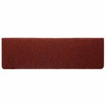 vidaXL Tapis d'escalier autocollants 20 pièces 65 x 21 x 4 cm Bordure rectangulaire rouge bordeaux