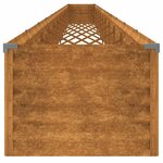 vidaXL Lit surélevé de jardin 1152x50x36 cm acier corten