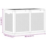 vidaXL Boîte de rangement de jardin gris PP rotin 180 L