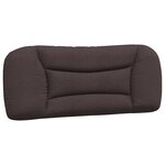 vidaXL Coussin de tête de lit Hvar marron foncé 100 cm tissu