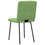 vidaXL Chaises à manger lot de 2 Vert clair Velours