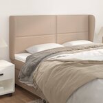 vidaXL Tête de lit avec oreilles Cappuccino 183x23x118/128 cm