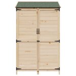 vidaXL Abri de jardin Naturel 106 5 x 56 x 176 cm Bois de Sapin Massif