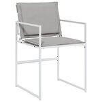 vidaXL Ensemble à manger de jardin avec coussins 13Pièces blanc textilène