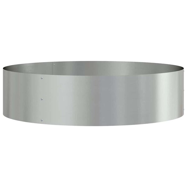 vidaXL Cache-pot de jardin Argent 80 x 80 x 20 cm Acier galvanisé