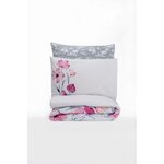 Parure de lit - housse de couette 220 x 240 + 2 taies d'oreiller 60 x 60 coton renforcé - Gris