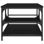 vidaXL Table basse noir 90x49x40 cm bois d'ingénierie