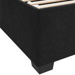 vidaXL Cadre de lit avec matelas avec matelas Noir 90 x 190 cm Velours