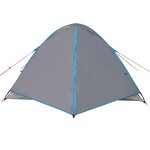 vidaXL Tente de camping à dôme 3 personnes bleu imperméable