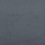 vidaXL Cadre de lit Dover gris foncé 100x190 cm velours