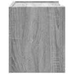 vidaXL Tables de chevet murales 2 Pièces sonoma gris 45x30x35 cm