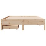 vidaXL Cadre de lit sans matelas 160x200 cm bois massif de pin